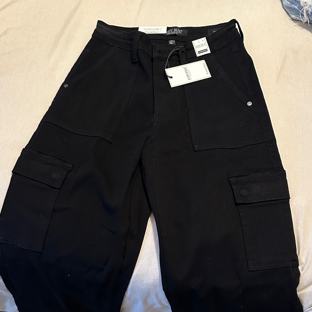 Judy Blue Women's Black Cargo Pants